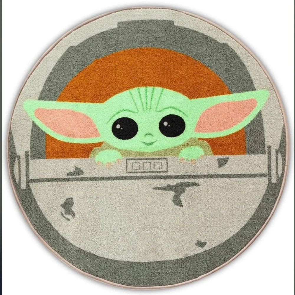 Brand New Round 39 inch Baby Yoda Rug